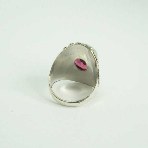 Sterling Plated African Amethyst Ring - Picture 6 of 6